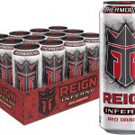 Reign Inferno Red Dragon， Thermogenic Fuel， Fitness and Performance Drink， 16 Fl Oz (Pack of 12)